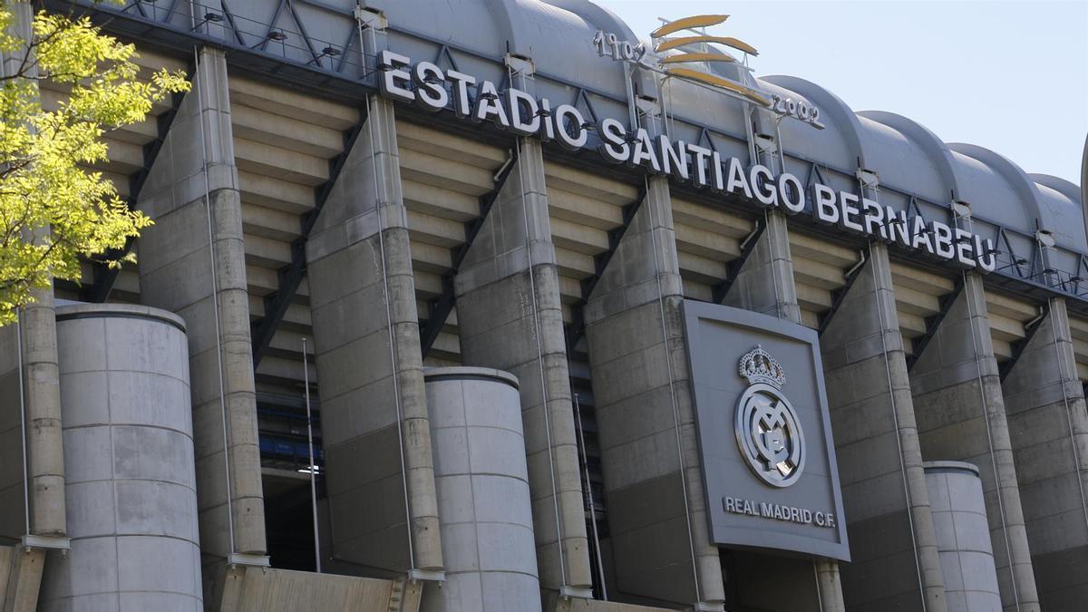 Imagen de la fachada del Estadio Santiago Bernabéu