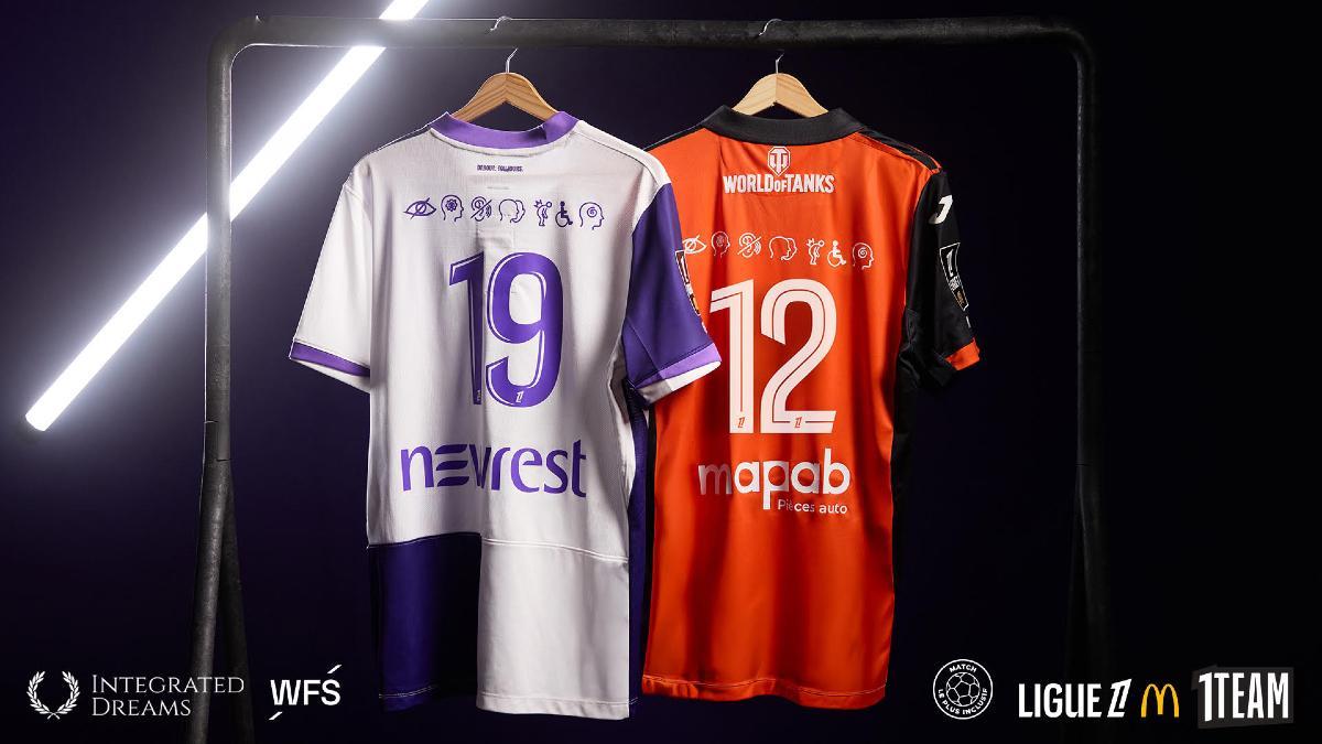 Las camisetas que utilizarán Toulouse FC y FC Lorient
