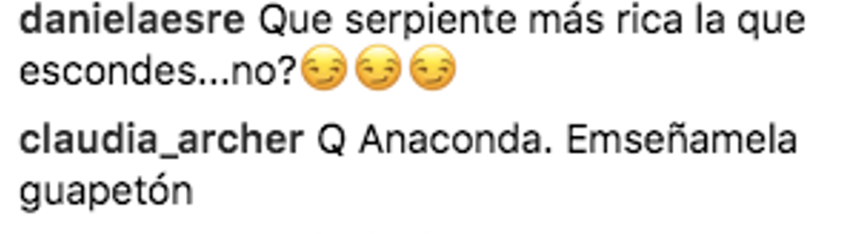 Comentarios en el Instagram de Joel Bosqued