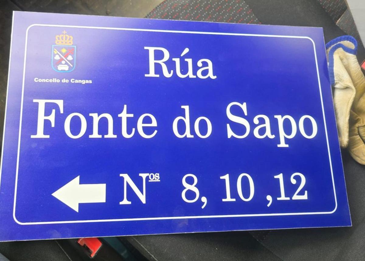 Placas que lucierán en las calles de Coiro. | FDV