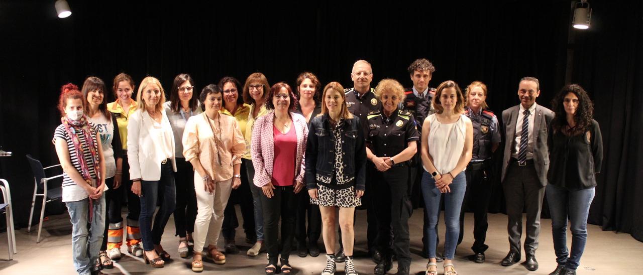 Els representants de tots els cossos i serveis implicats en el protocol d&#039;abordament de les violències sexuals