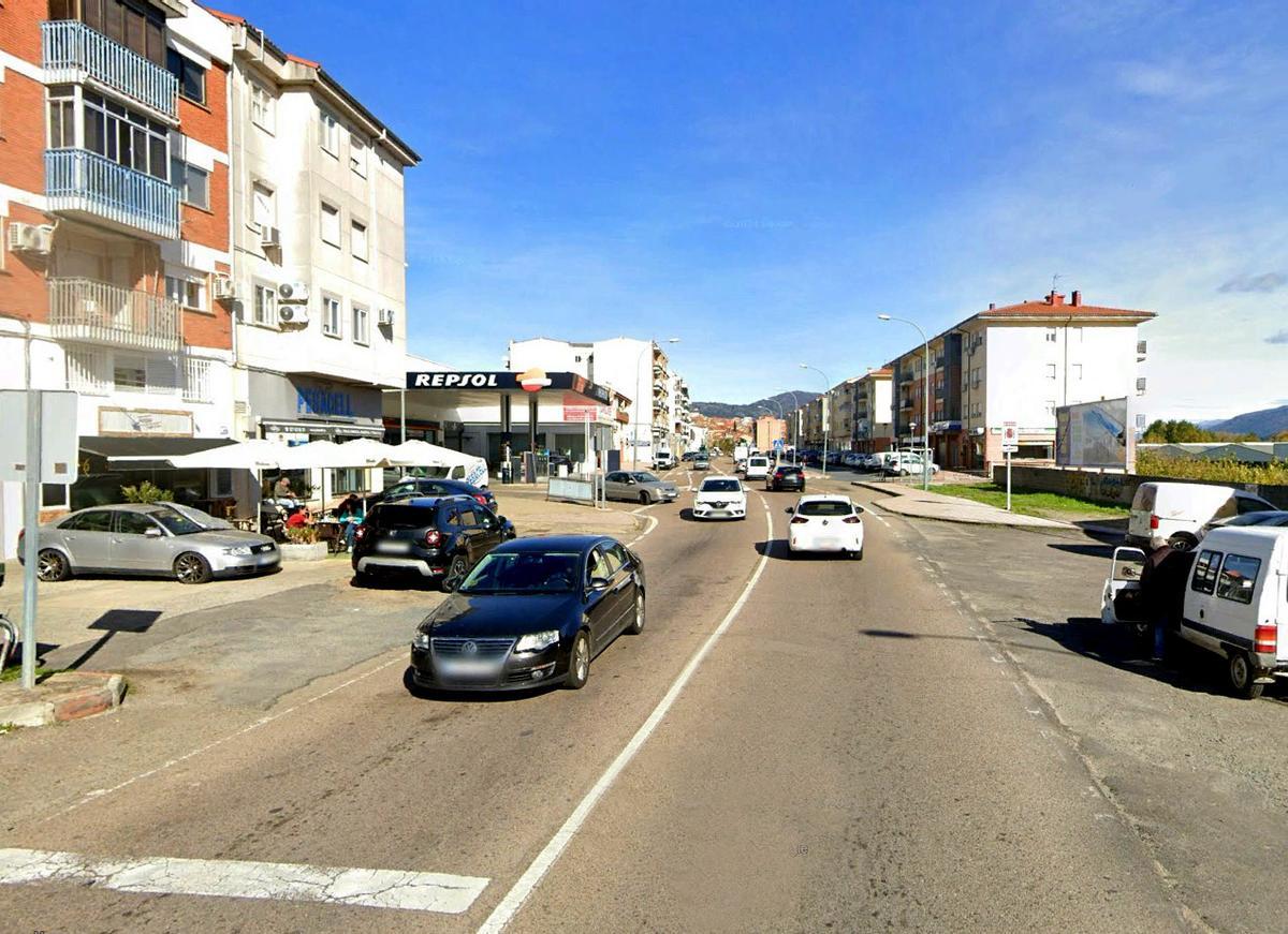 Zona de Plasencia donde se produjo el atropello por el que ha fallecido Juan Ángel Ferrer.