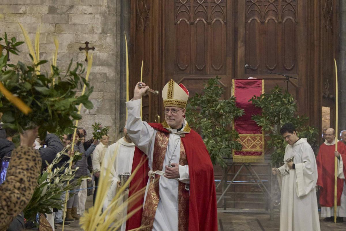 La benedicció de Rams a la Catedral de Girona en imatges La benedicció de Rams a la Catedral de Girona en imatges