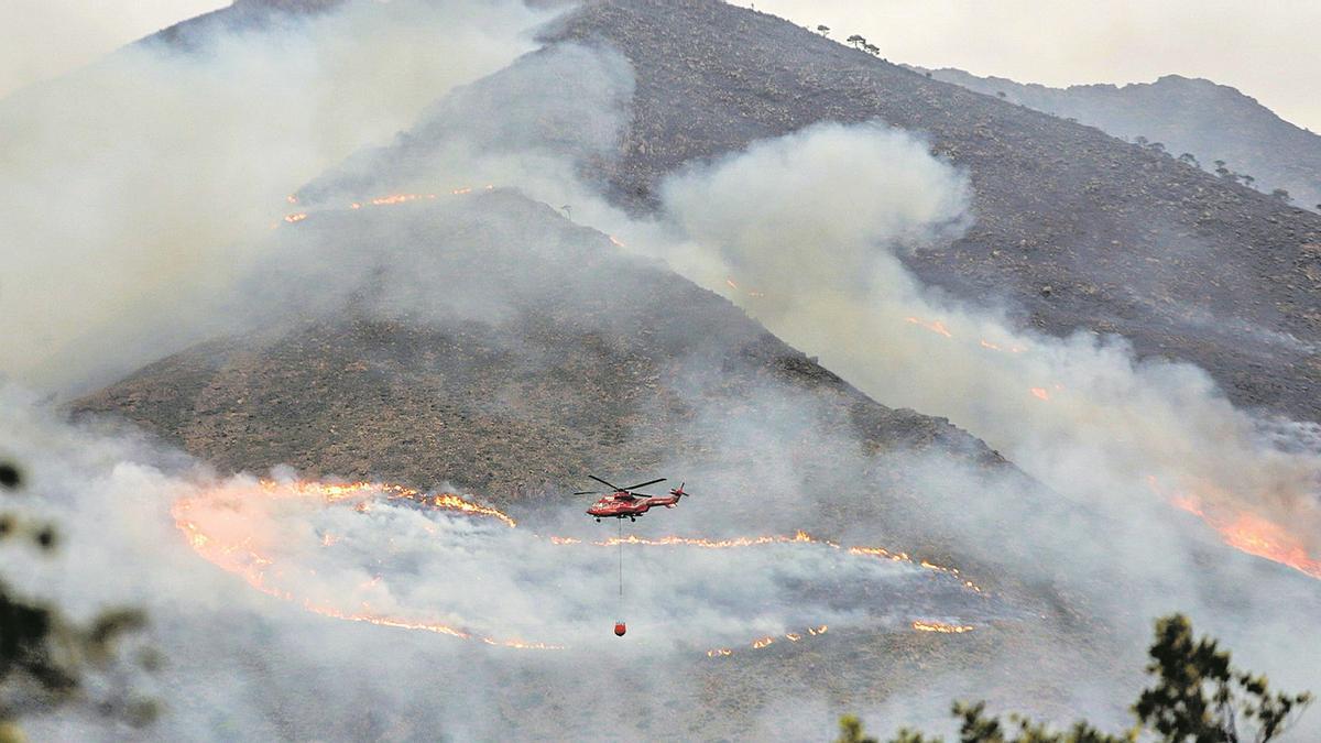 Incendio en Sierra Bermeja, el pasado mes de septiembre