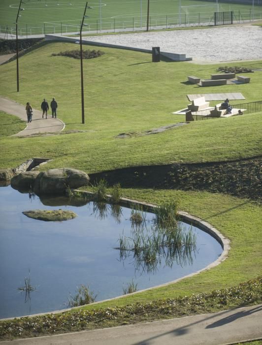 Apertura del parque Adolfo Suárez, en Visma