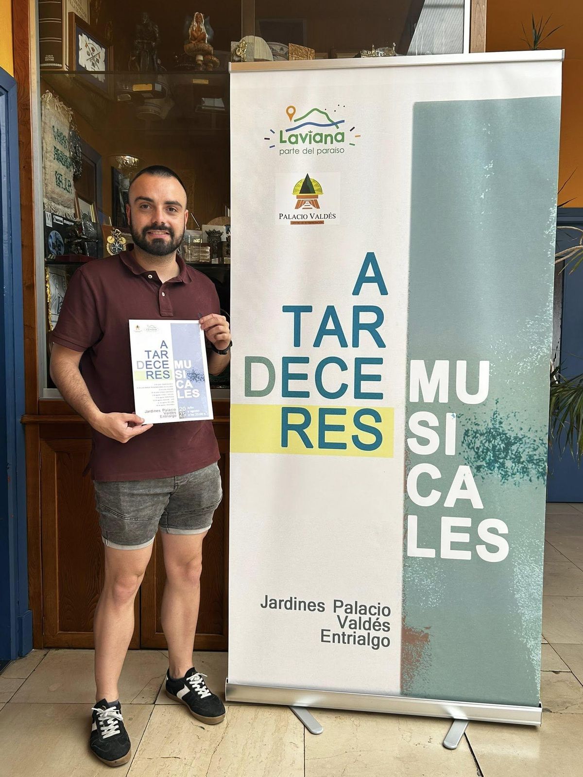 Diego Barbón en la presentación de los conciertos.
