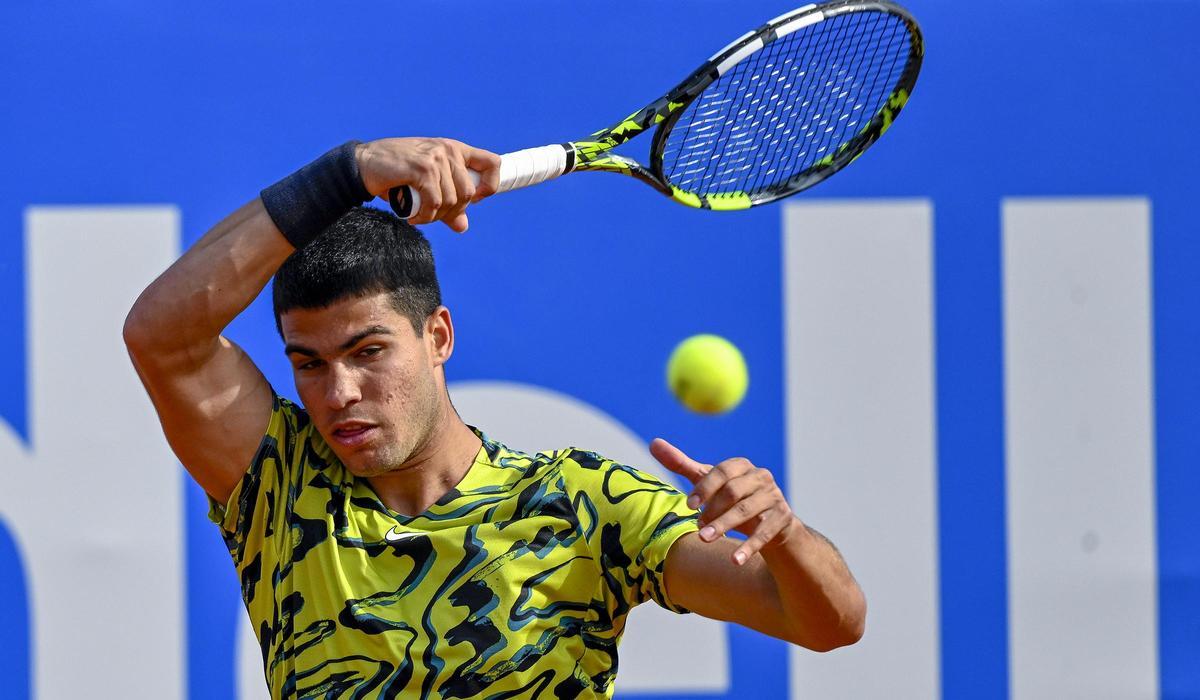 Carlitos Alcaraz en la final del Barcelona Open para repetir título