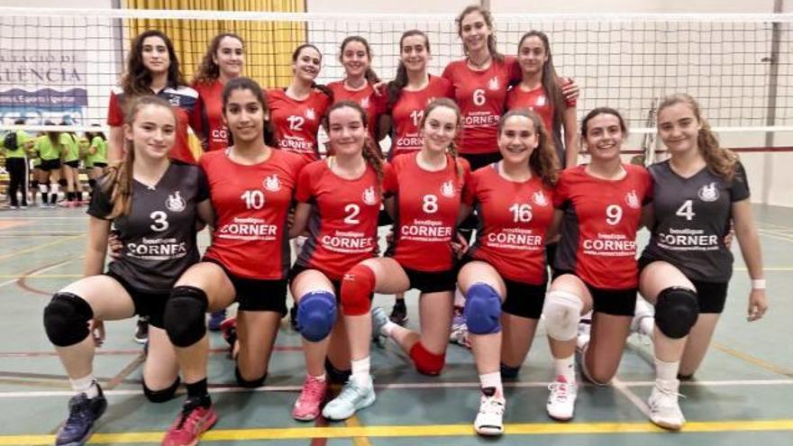 El cadete femenino del Xàtiva Voleibol logra el bronce en la Copa Preferente