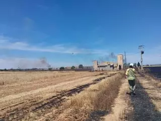 Incendio agrícola en sa Ràpita
