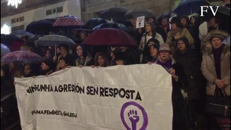 Vigo protesta contra la violencia machista