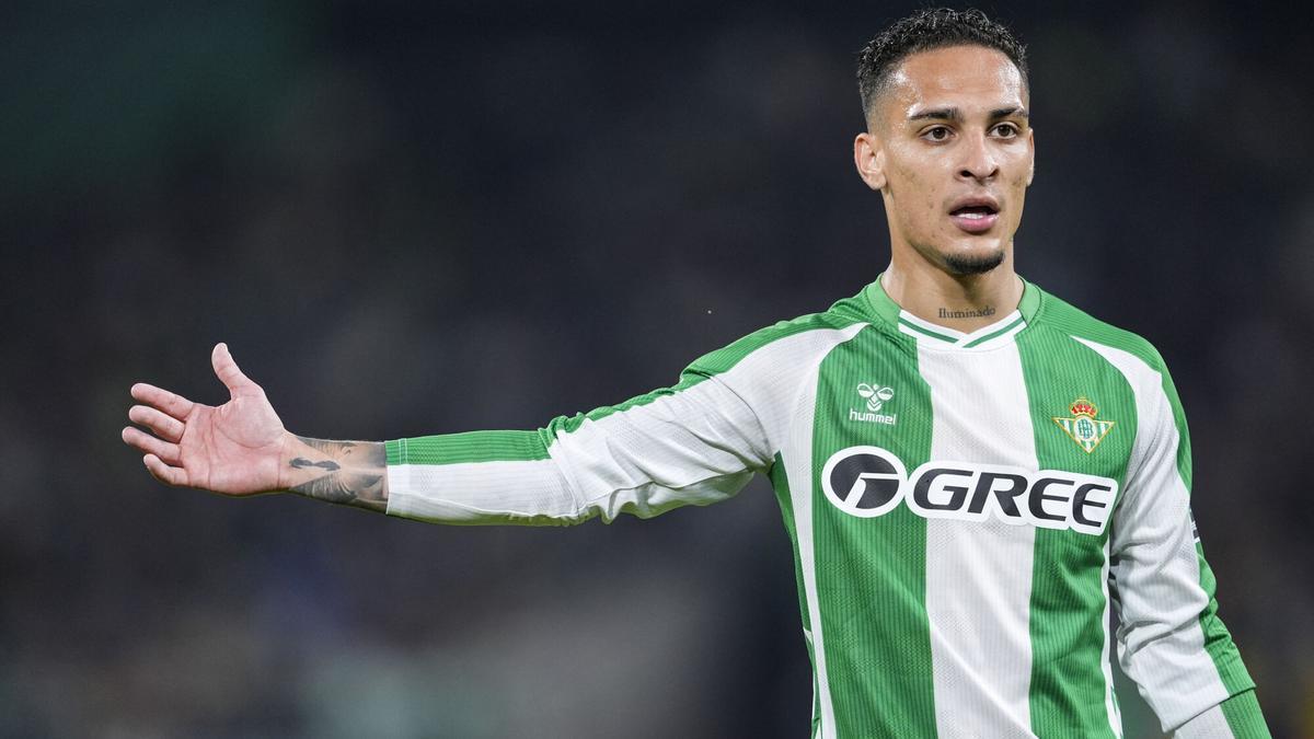 Antony Dos Santos, del Betis, durante un partido de liga