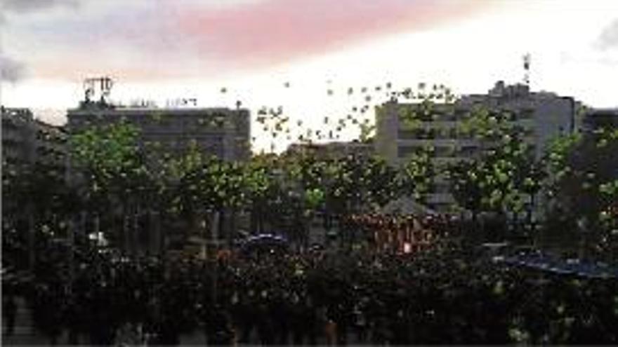 Un acte de la Jornada solidària contra l&#039;AME a Lloret el 13 de desembre.