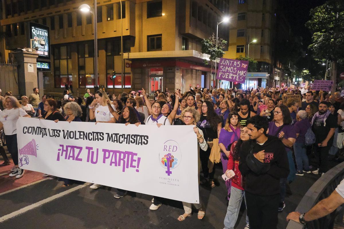 Manifestación por el 25 de Noviembre, Día Internacional de la Eliminación de la Violencia contra las Mujeres.