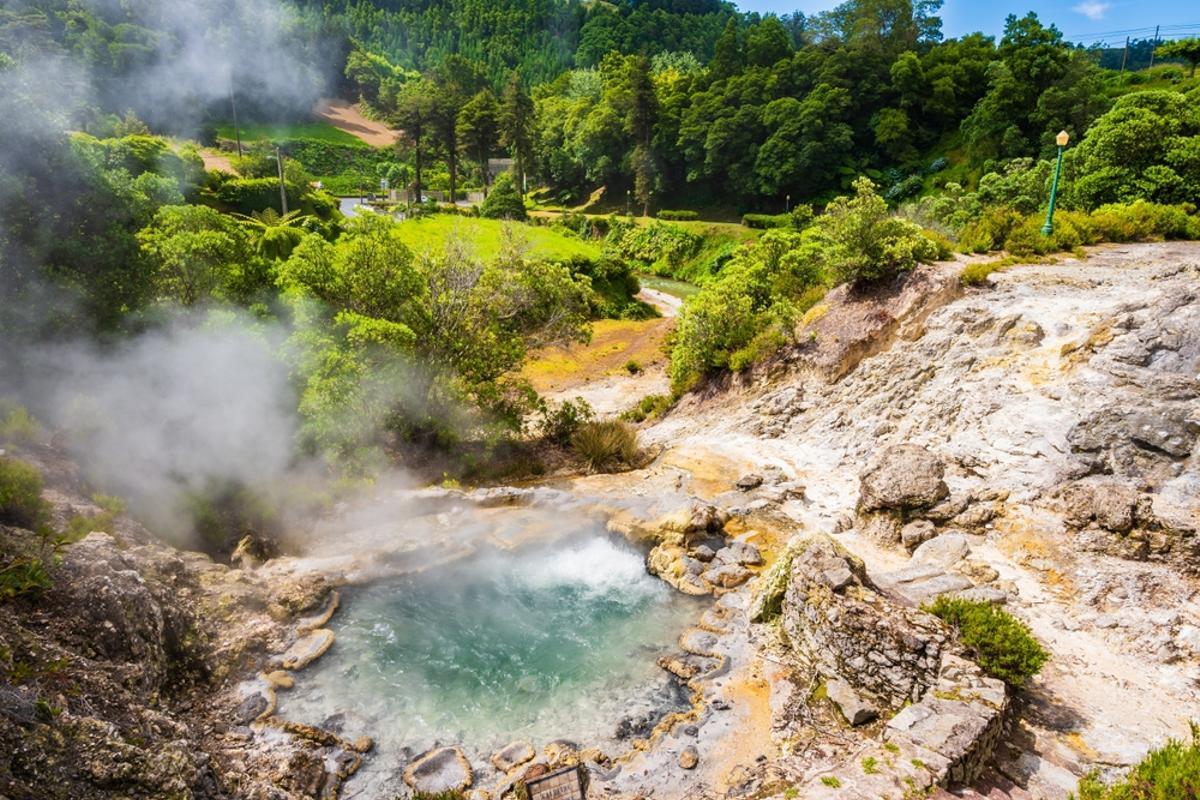 Calderas volcánicas en Sao Miguel