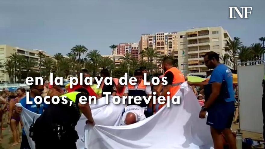Muere ahogado tras sufrir un infarto en la playa de Los Locos de Torrevieja