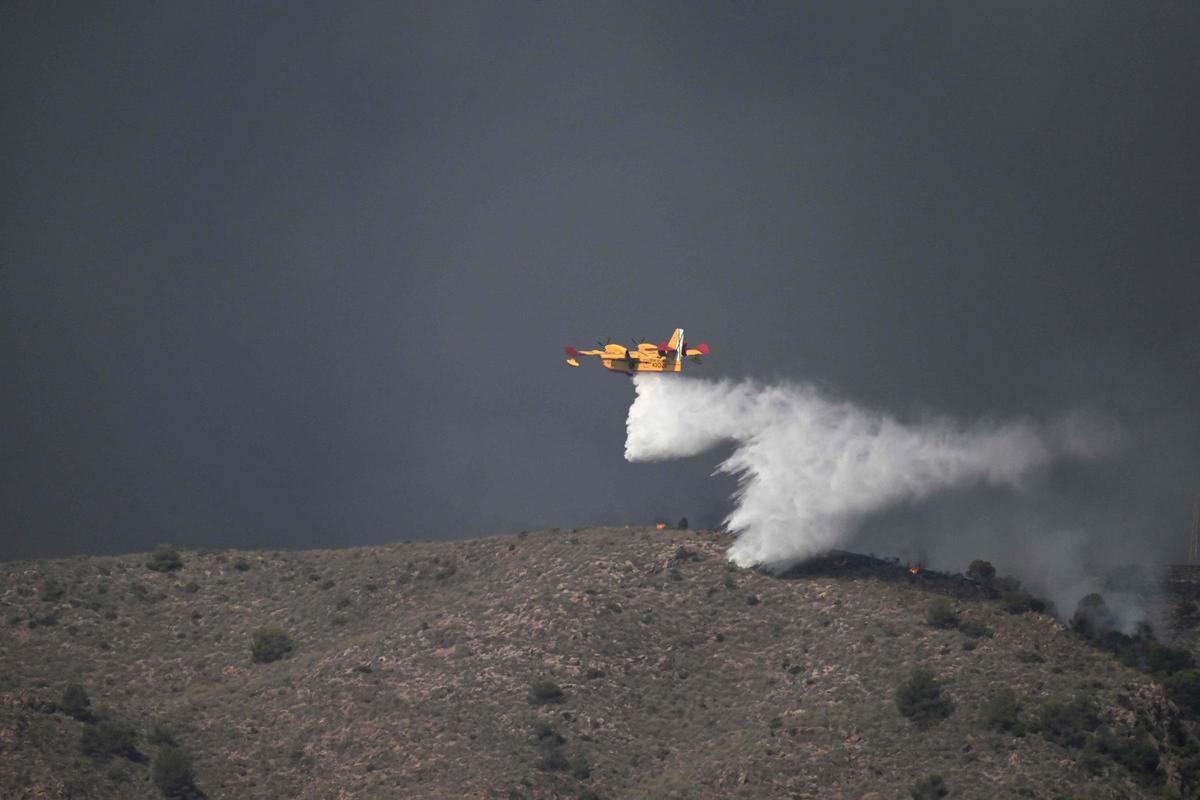 El incendio de Los Gallardos, Almería, en imágenes.