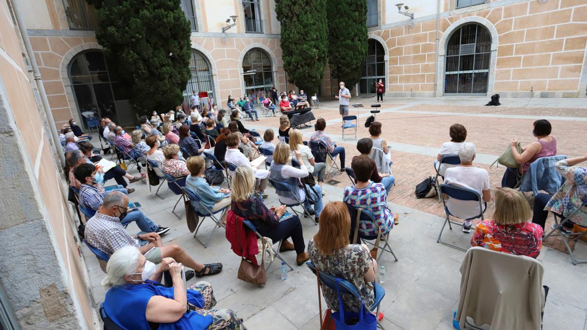 El públic en l&#039;assaig del Messies de Handel que s&#039;ha fet a la Casa de Cultura de Girona