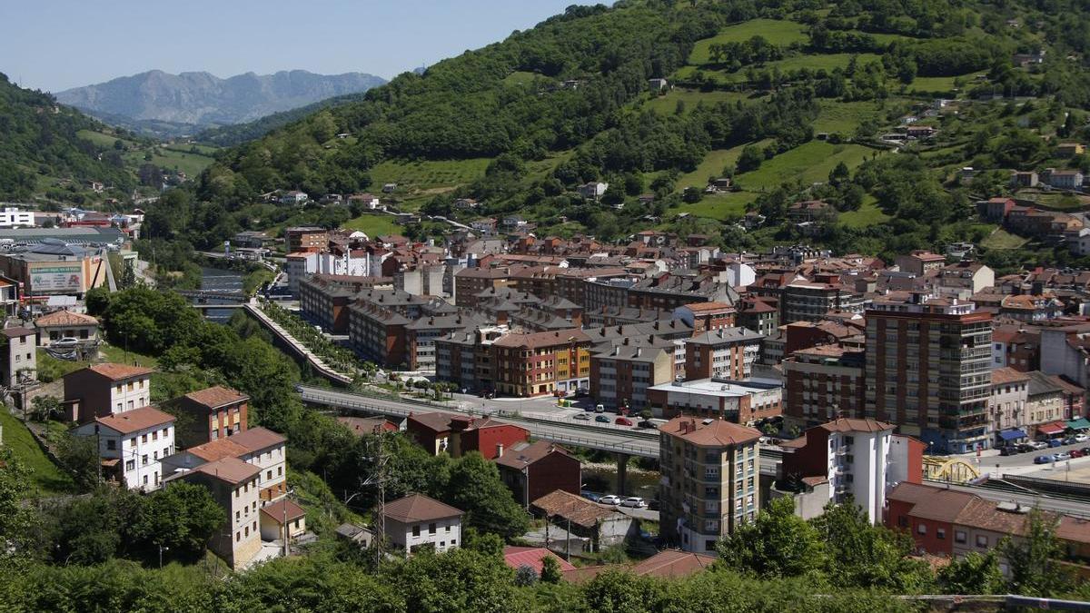 Vista de El Entrego, San Martín del Rey Aurelio.