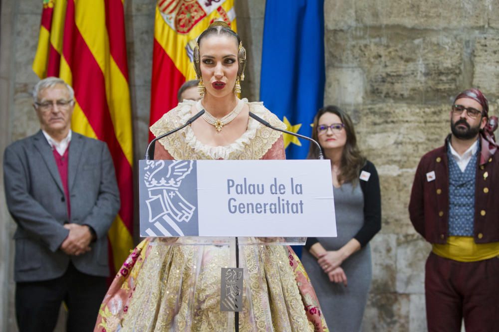 Discurso en el Palau de la Generalitat...