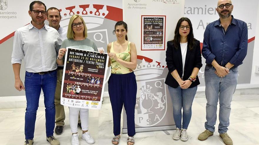 Presentación del certamen &#039;Mucho Mucho Humor &amp; Carnaval&#039; en Antequera.