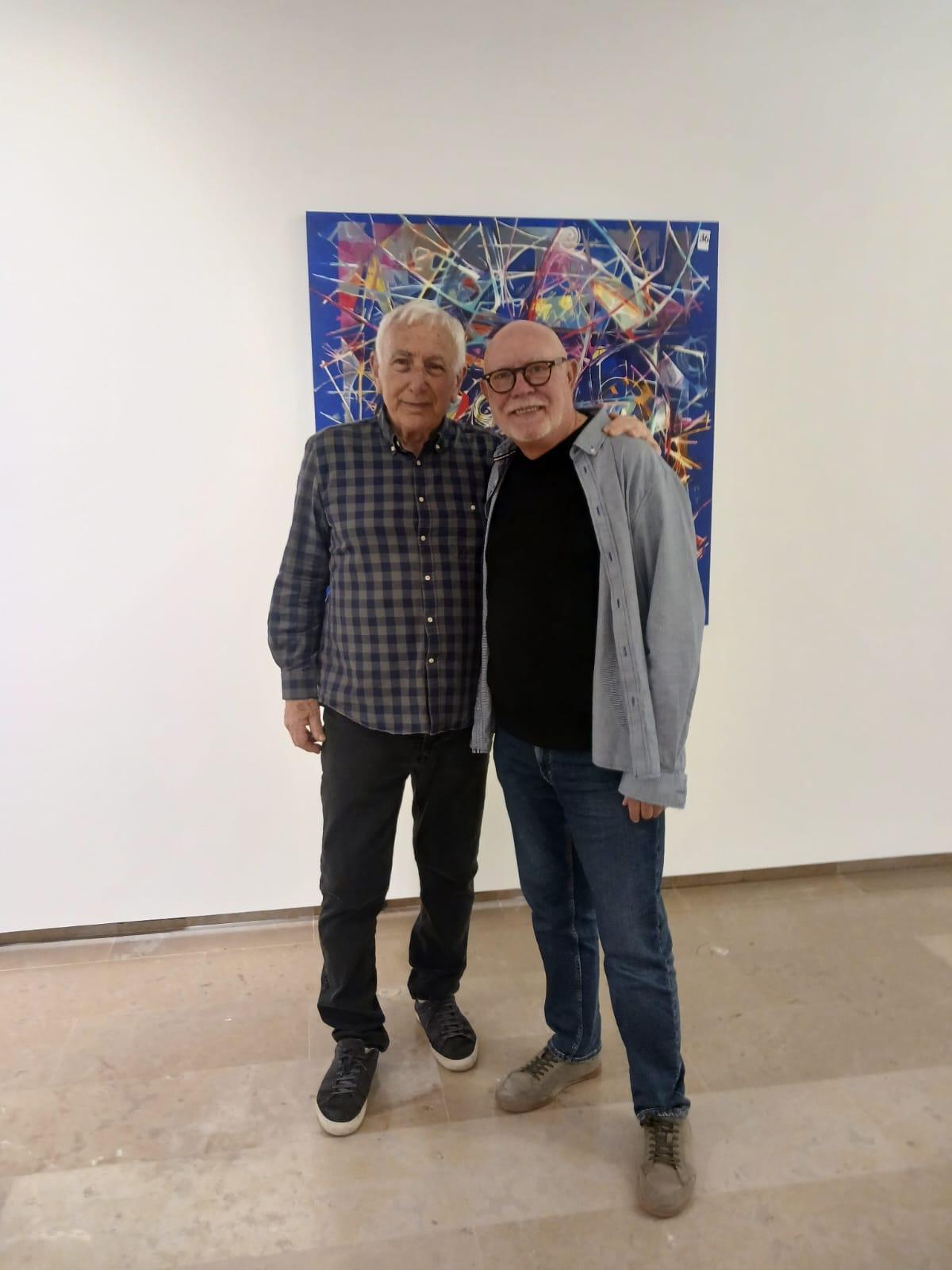 Enrique Sanisidro junto al comisario Manolo Gil