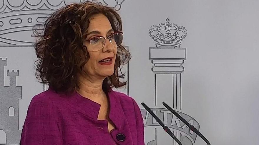 La portavoz del Ejecutivo y ministra de Hacienda, María Jesús Montero.