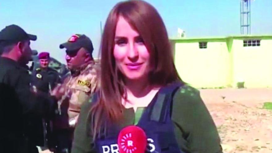 Shifa Gardi, reportera de televisión en Mosul