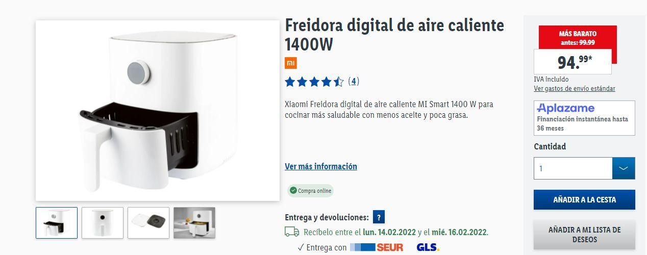 Cocina con Lidl: freidoras de aire y otros productos por menos de 50 euros