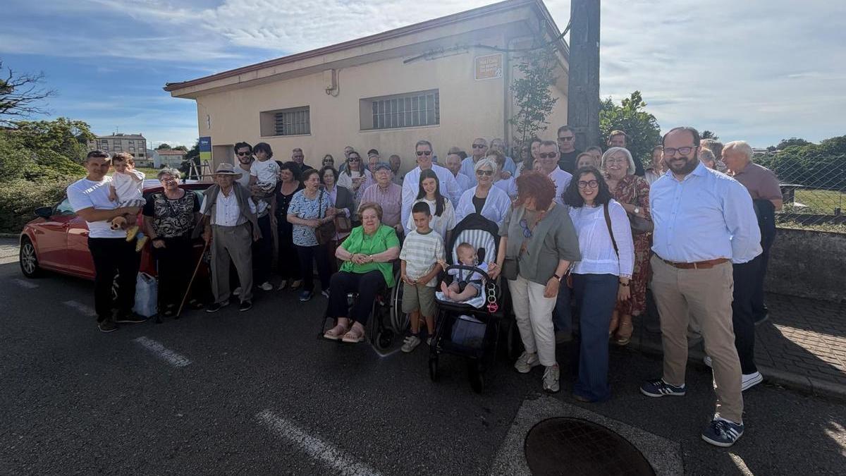Acto para dedicar una calle a Tío Benito do Santo.