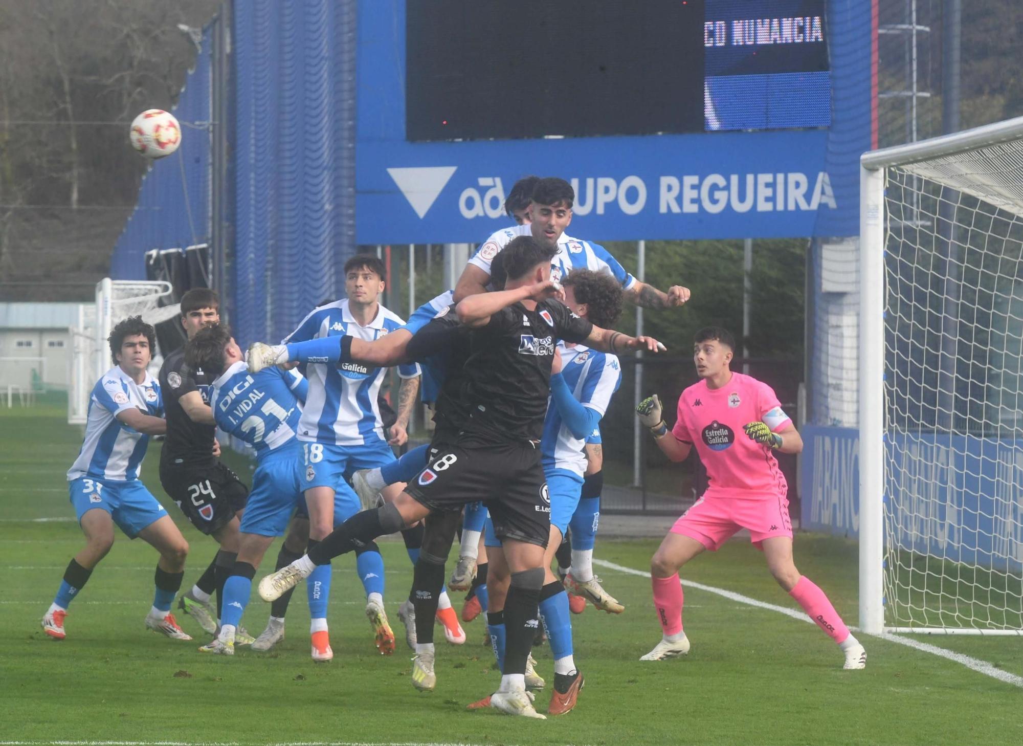 El Fabril se choca contra un muro y pierde (0-2) con el Numancia