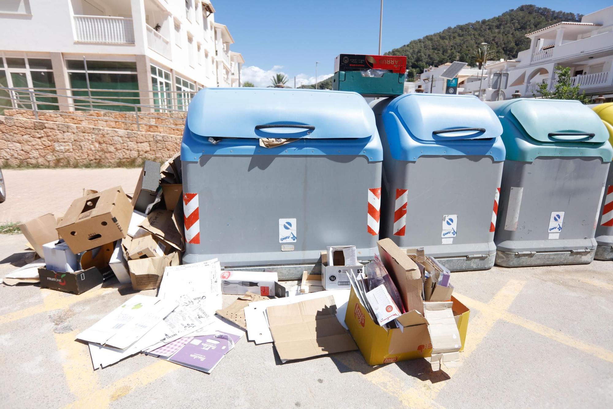 Primer día de huelga de basuras en Ibiza