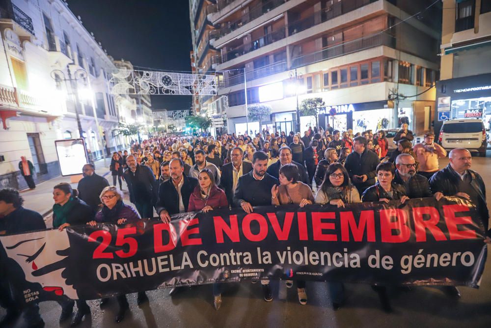 Marcha contra la violencia de género en Orihuela