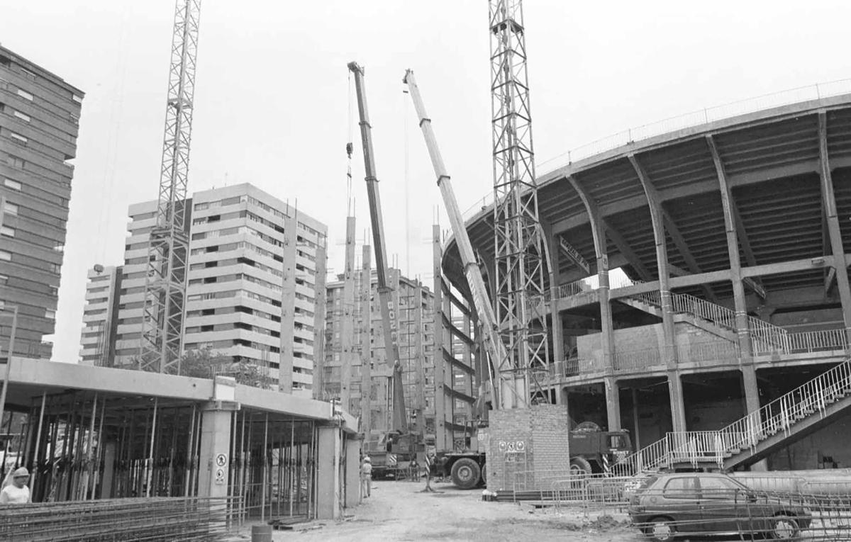 Mestalla en obras a lo largo de su historia Mestalla en obras a lo largo de su historia
