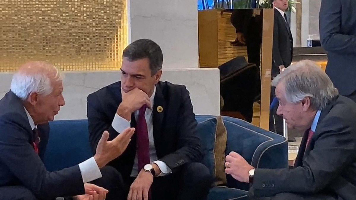 Sánchez, Michel, Guterres y Borrell se reúnen en El Cairo antes de Cumbre de la Paz.