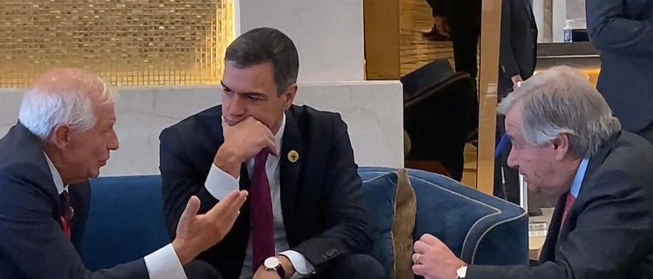 Sánchez, Michel, Guterres y Borrell se reúnen en El Cairo antes de Cumbre de la Paz.