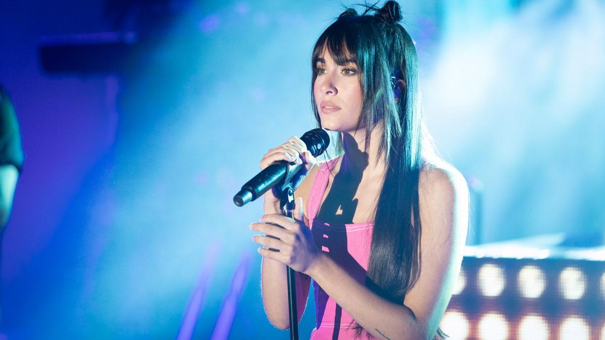 Aitana durante un concierto en Madrid