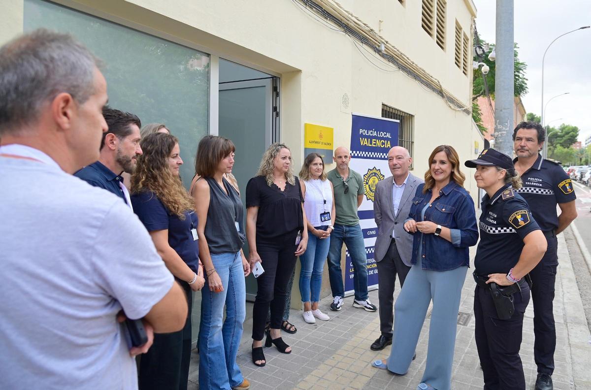 Inauguració del nou centre de violència de gènere de la Policia Local de València