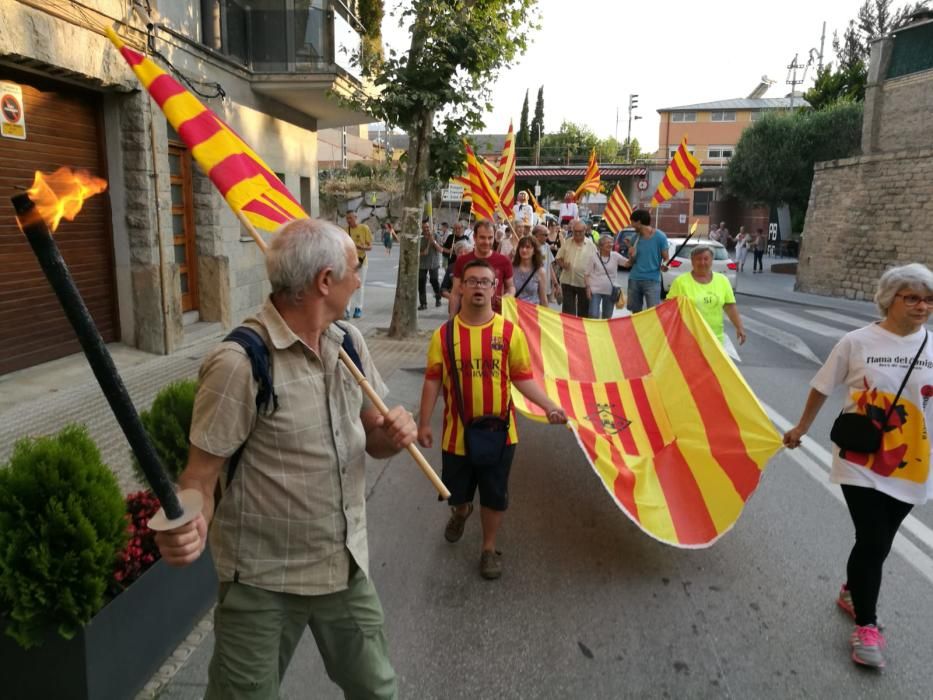 La Flama del Canigó arriba a Sant Vicenç