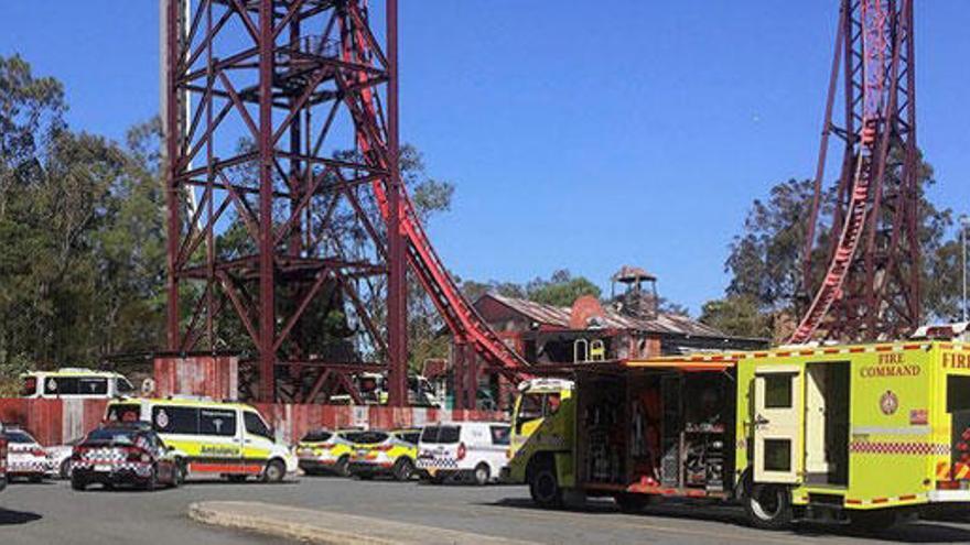 Accidente en un parque de atracciones de Australia.