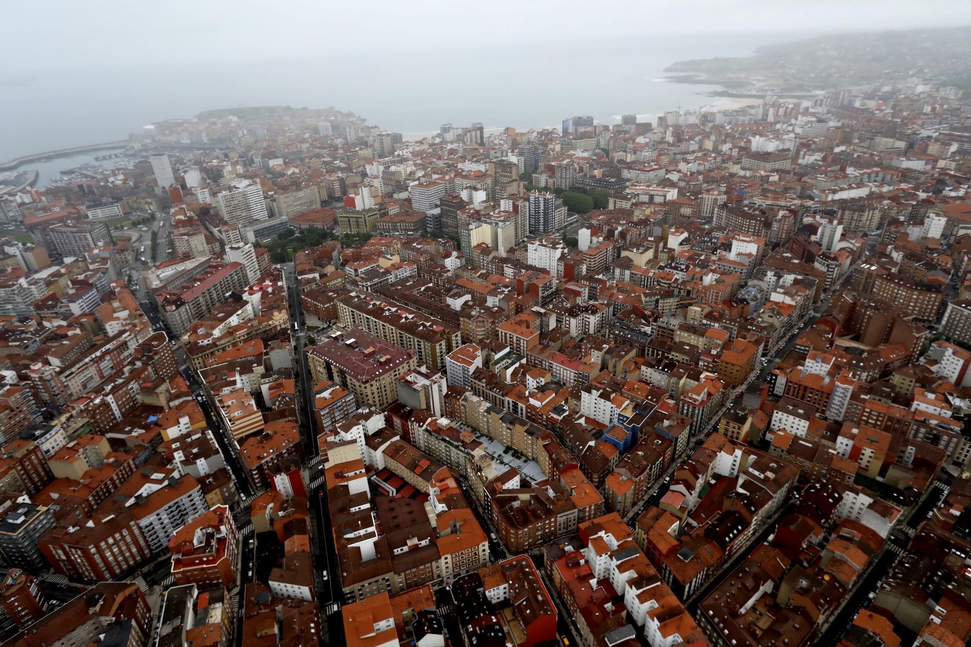 En imágenes: Así se ve Gijón desde el aire