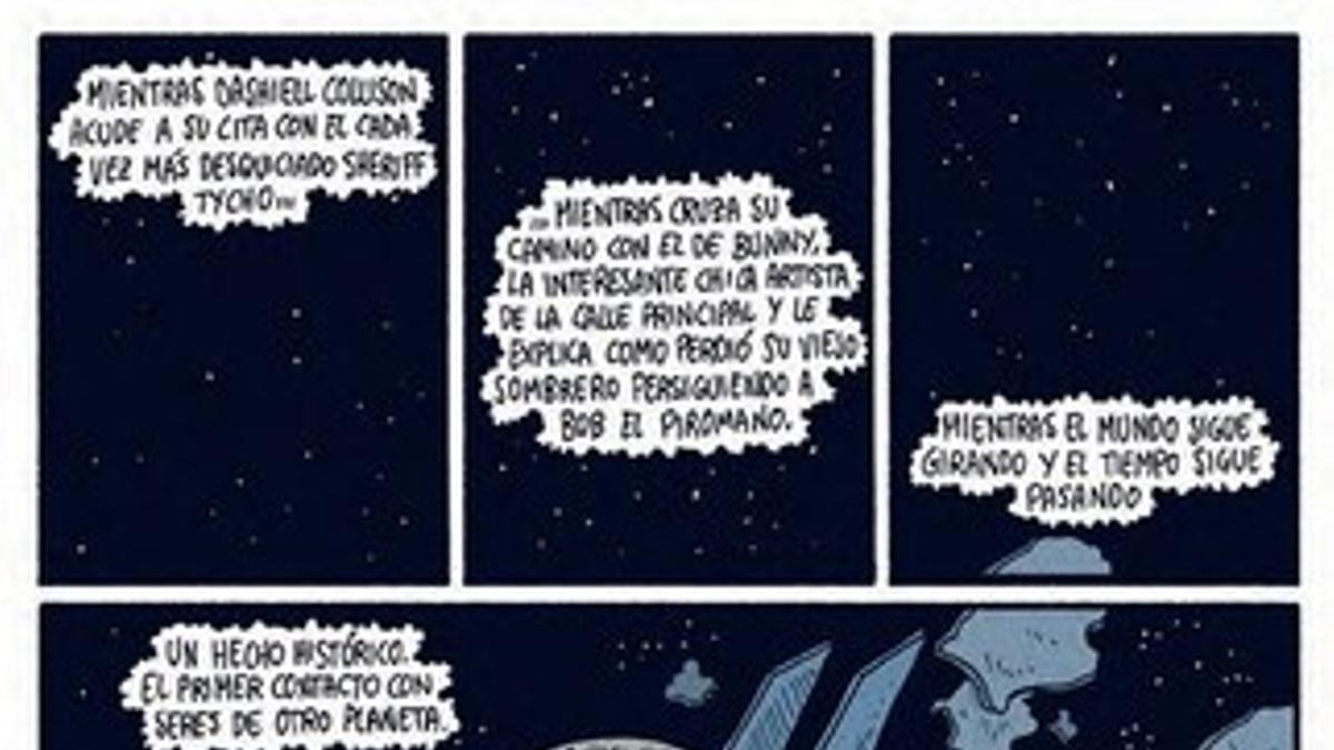 Página del cómic 'Desastre', debut de Fran Fernández.