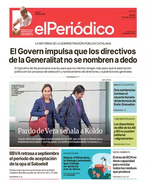 La portada de EL PERIÓDICO del 22 de julio de 2025
