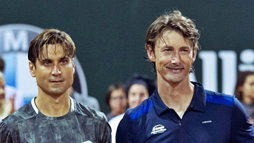 Ferrer y Ferrero, tras la final del ATP Champions Tour Legends Cup en Palma de Mallorca