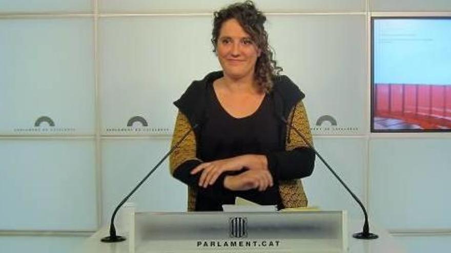 Núria Gibert, portaveu del secretariat nacional de la CUP