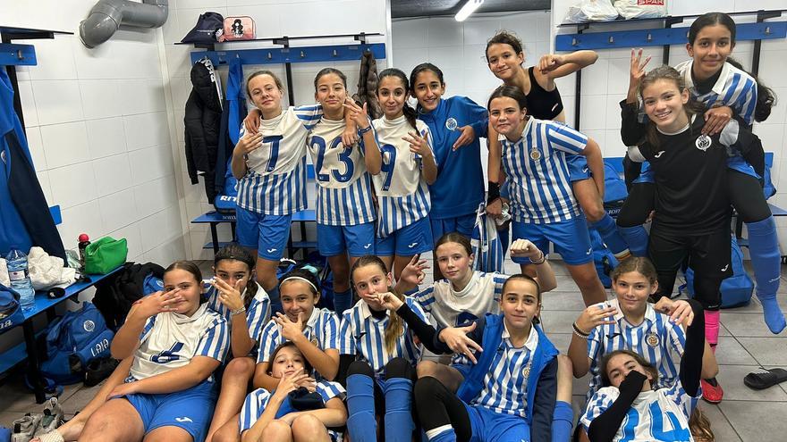 Triplete victorioso de las féminas del CF Gandia