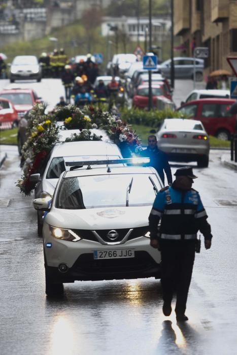 Funeral por Eloy Palacio, bombero fallecido en Oviedo