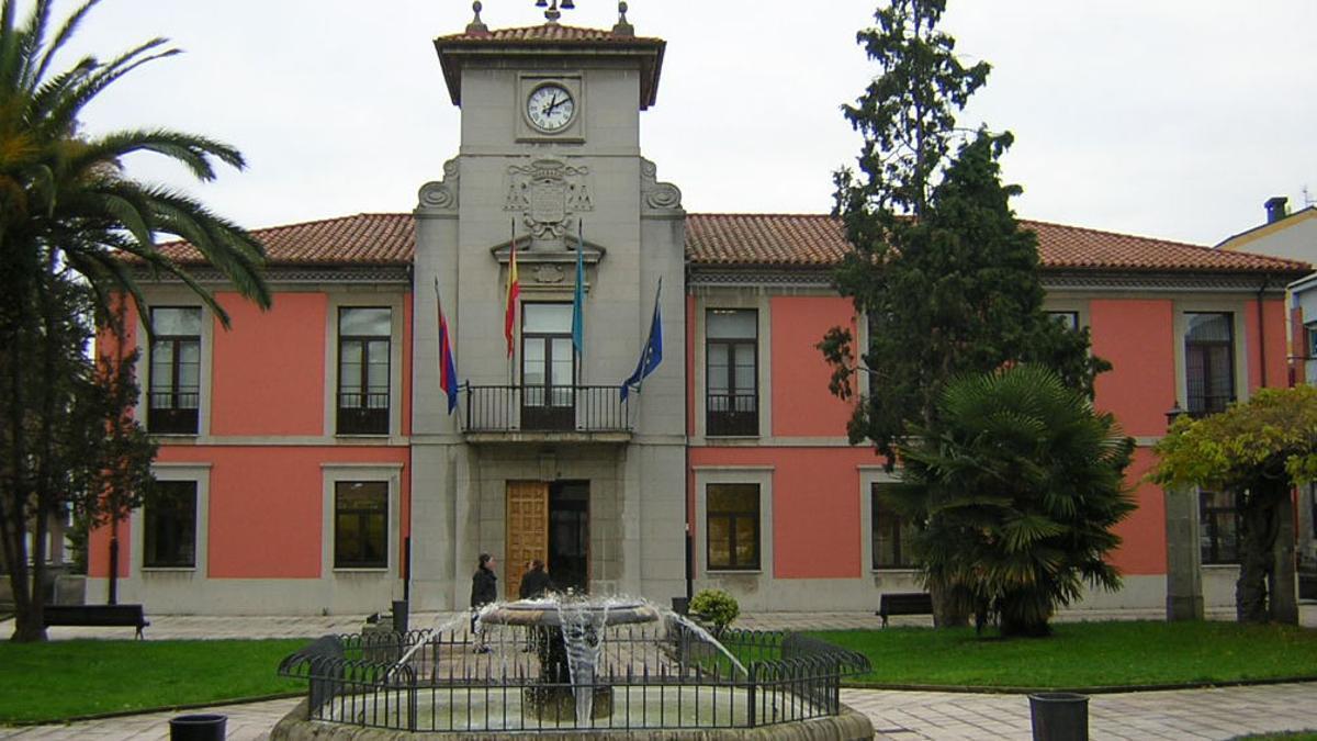 El edificio del Ayuntamiento de Noreña.