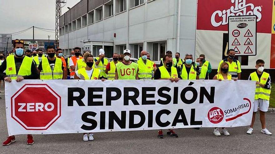 Protesta en la chocolatera de Meres