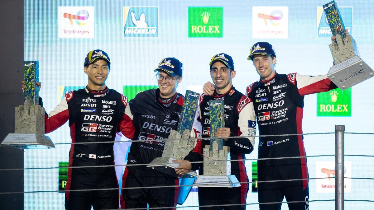 Toyota celebró la victoria de Ryo Hirakawa, Sébastien Buemi y Brendon Hartley en Sao Paulo
