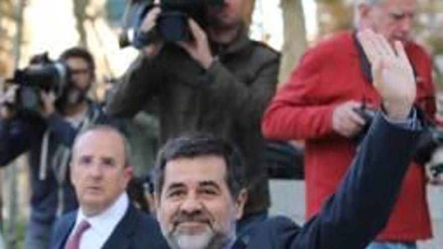 Jordi Sànchez el dia que va anar a declarar a l&#039;Audiència Nacional